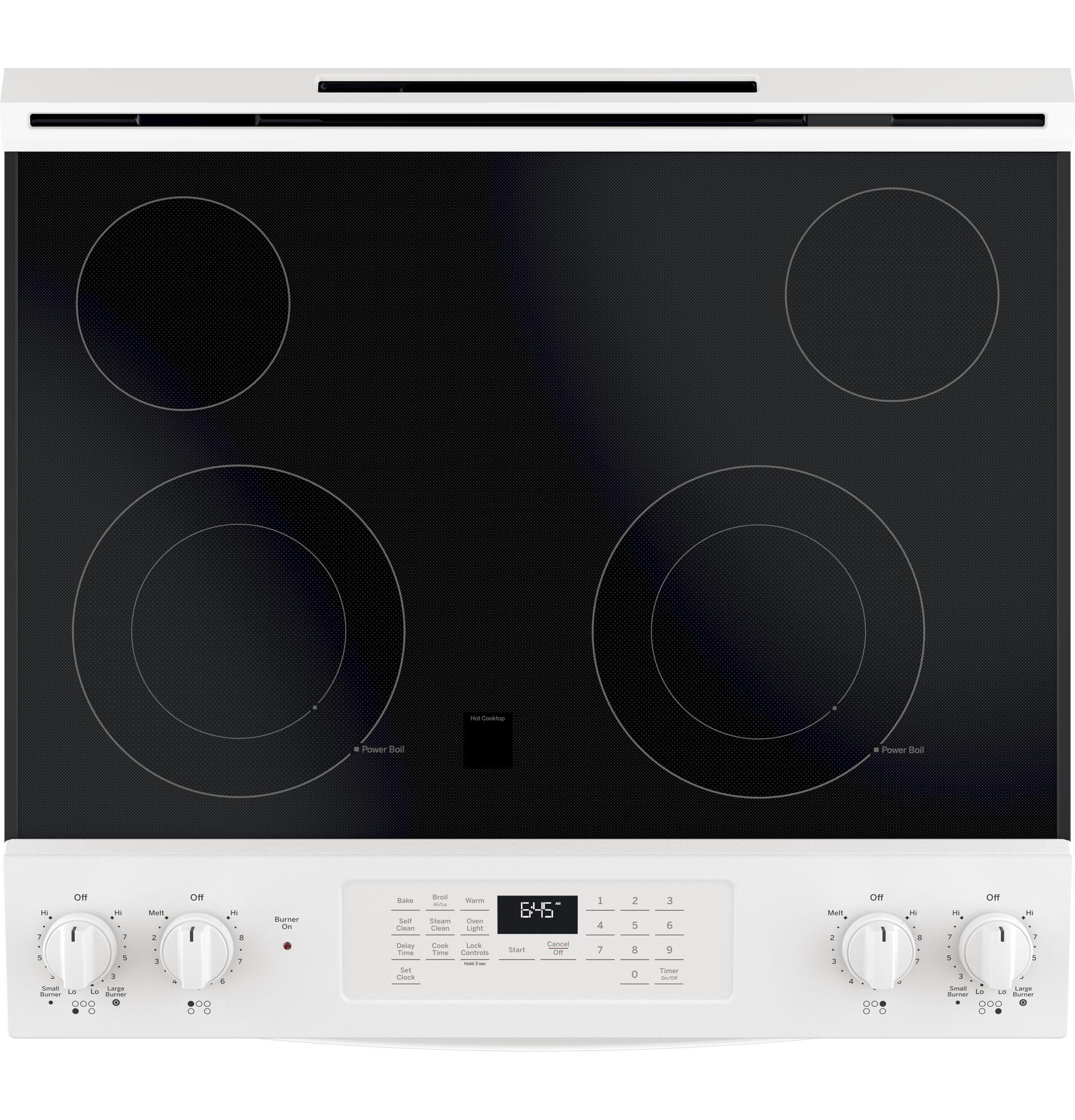 GE® 30" Slide-In Electric Range