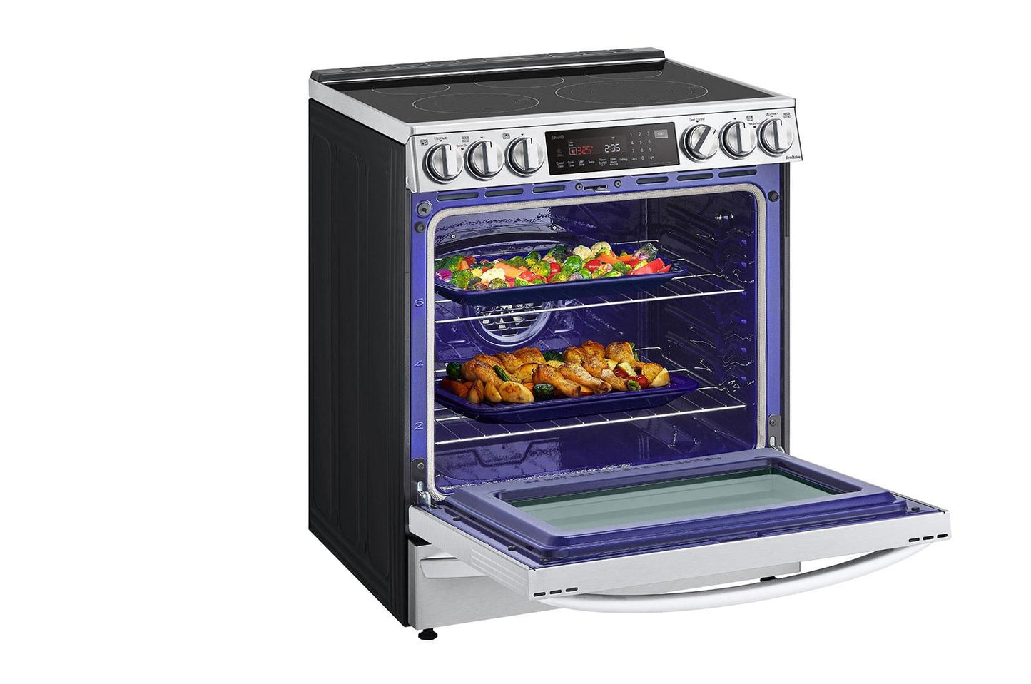 Lg LSEL6337F 6.3 cu. ft. Smart Wi-Fi Enabled ProBake Convection® InstaView™ Electric Slide-in Range with Air Fry