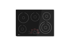 Lg LCE3010SB 30 Inch Electric Cooktop with 5 Burners - Black Ceramic