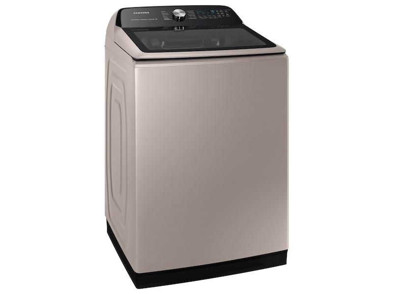 Samsung 5.1 cu. ft. Smart Top Load Washer with ActiveWave™ Agitator and Super Speed Wash in Champagne