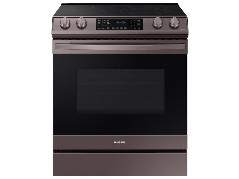 Samsung NE63T8511ST 6.3 cu. ft. Smart Slide-in Electric Range with Air Fry in Tuscan Stainless Steel