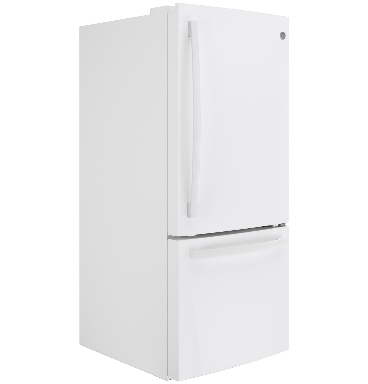 GDE21EGKWW GE® ENERGY STAR® 21.0 Cu. Ft. Bottom-Freezer Refrigerator