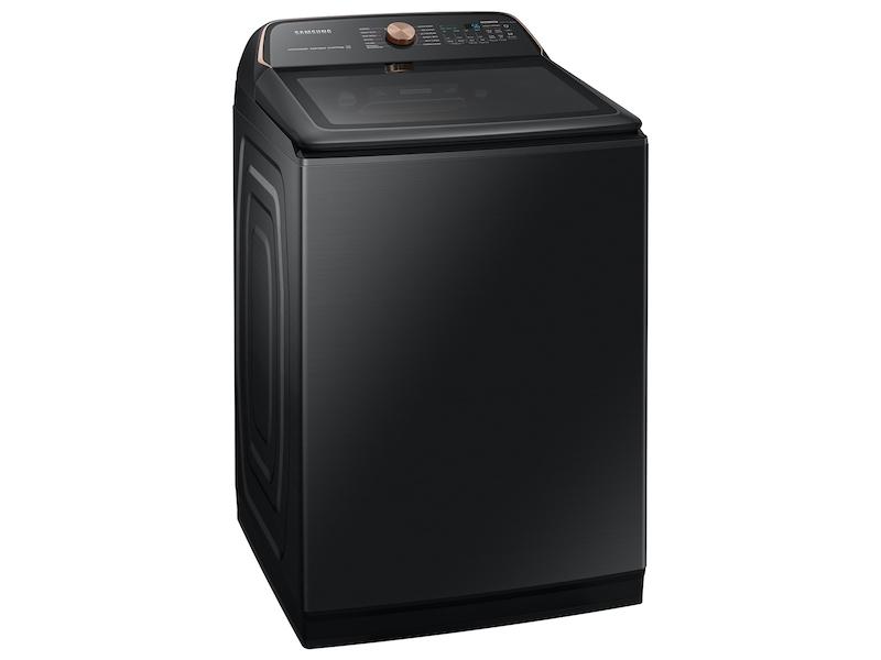 Samsung 5.5 cu. ft. Extra-Large Capacity Smart Top Load Washer with Auto Dispense System in Brushed Black