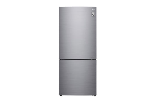 Lg LBNC15231V 15 cu. ft. 28-inch Wide Bottom Freezer Refrigerator - Stainless Steel