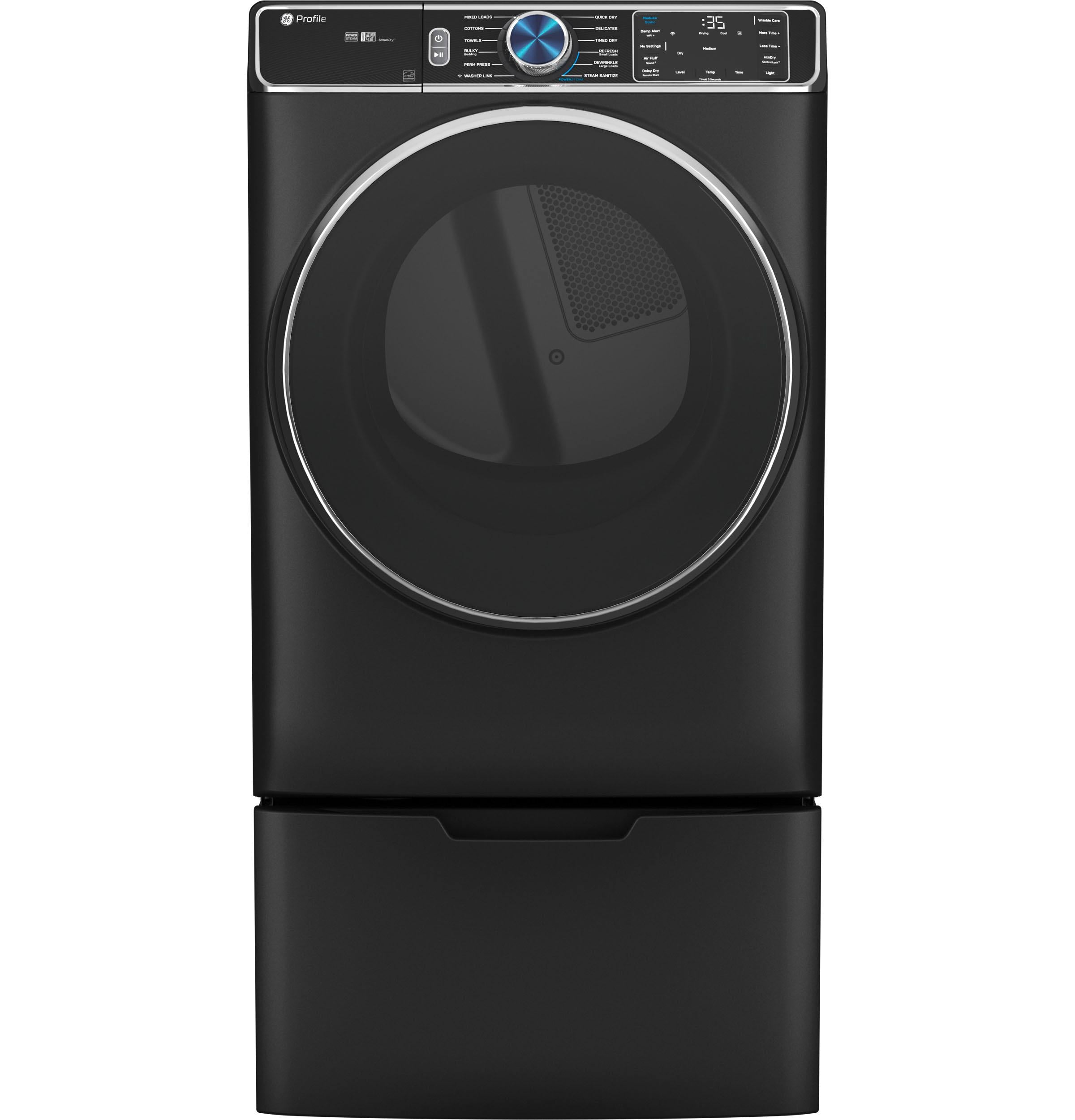 GE Profile™ ENERGY STAR® 7.8 cu. ft. Capacity Smart Front Load Gas Dryer with Steam and Sanitize Cycle