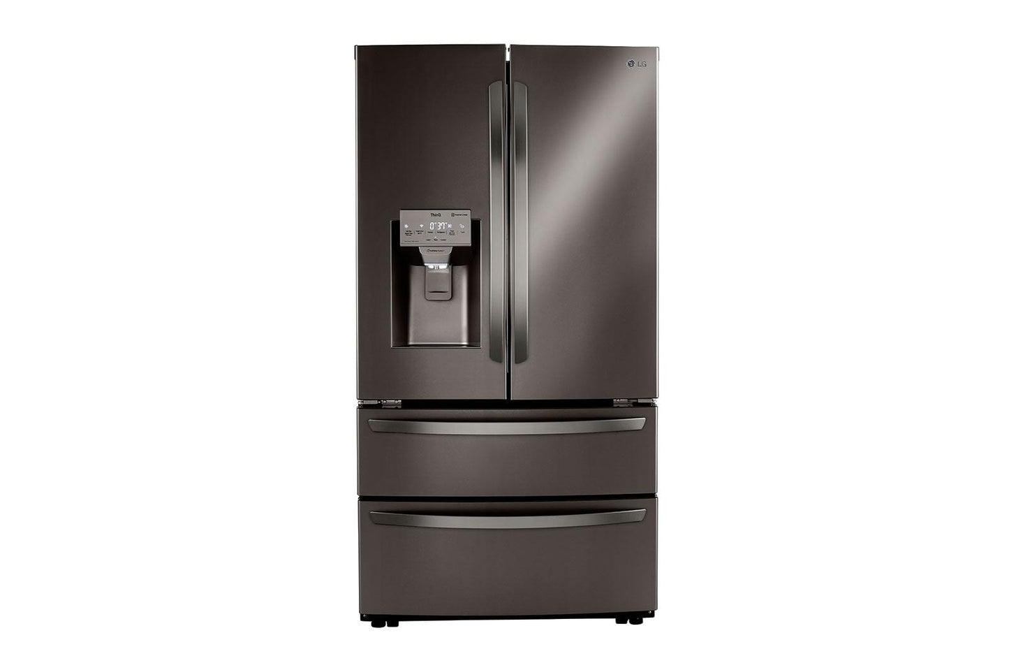 Lg LRMXC2206D 22 cu. ft. Smart Counter Depth Double Freezer Refrigerator with Craft Ice™