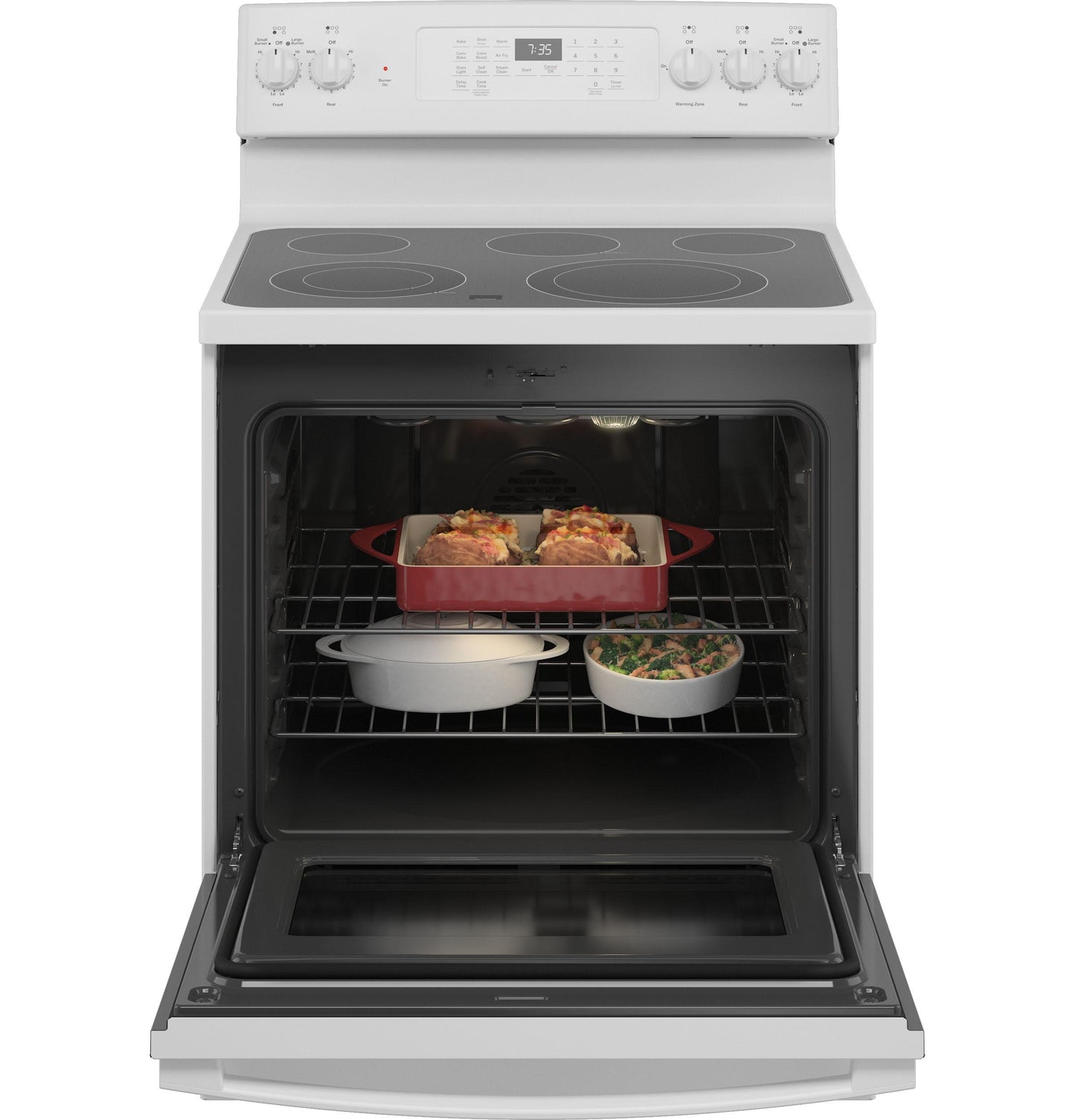 GE® 30" Free-Standing Electric Convection Range with No Preheat Air Fry