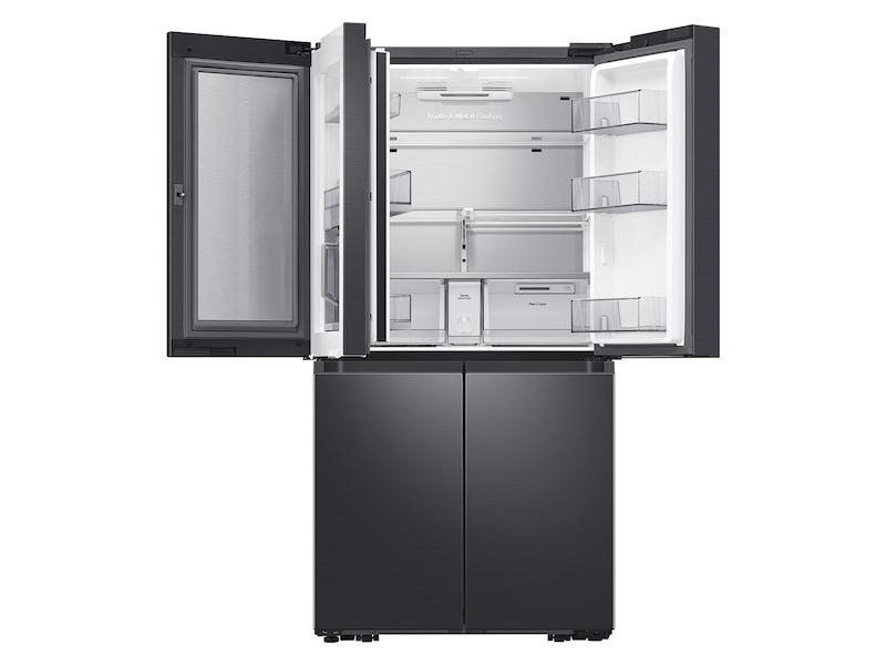 23 cu. ft. Smart Counter Depth 4-Door Flex™ refrigerator with Family Hub™ and Beverage Center in Black Stainless Steel