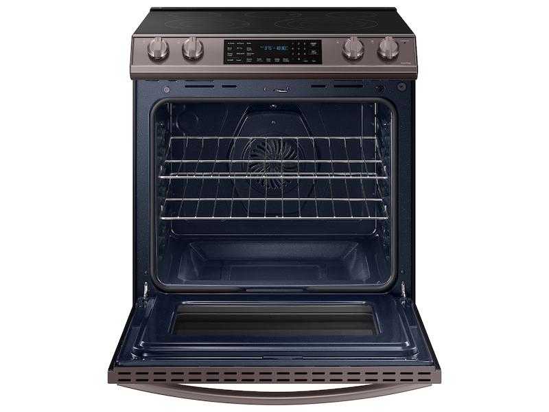 Samsung NE63T8511ST 6.3 cu. ft. Smart Slide-in Electric Range with Air Fry in Tuscan Stainless Steel