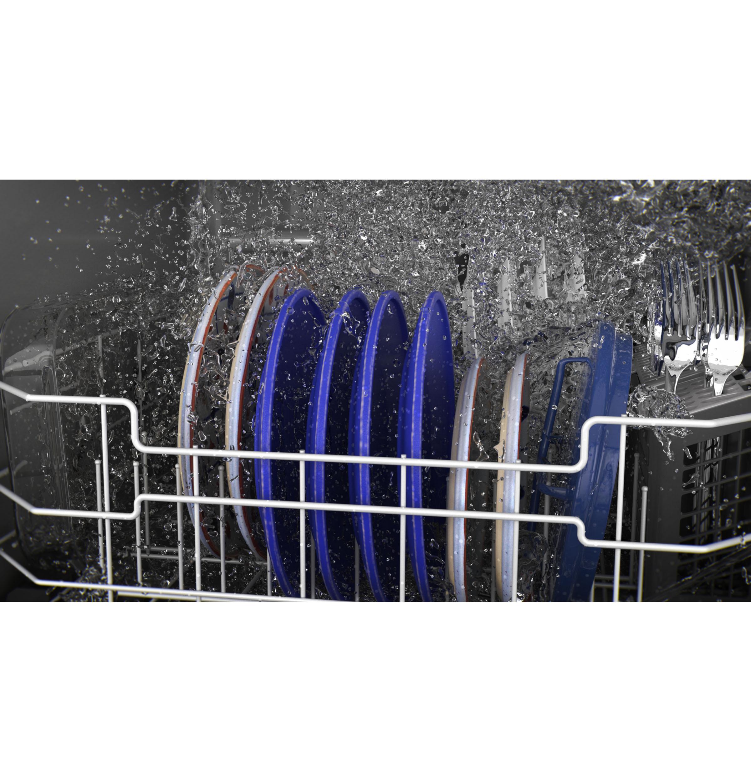 GDT550PGRWW GE® ENERGY STAR® Top Control with Plastic Interior Dishwasher with Sanitize Cycle & Dry Boost