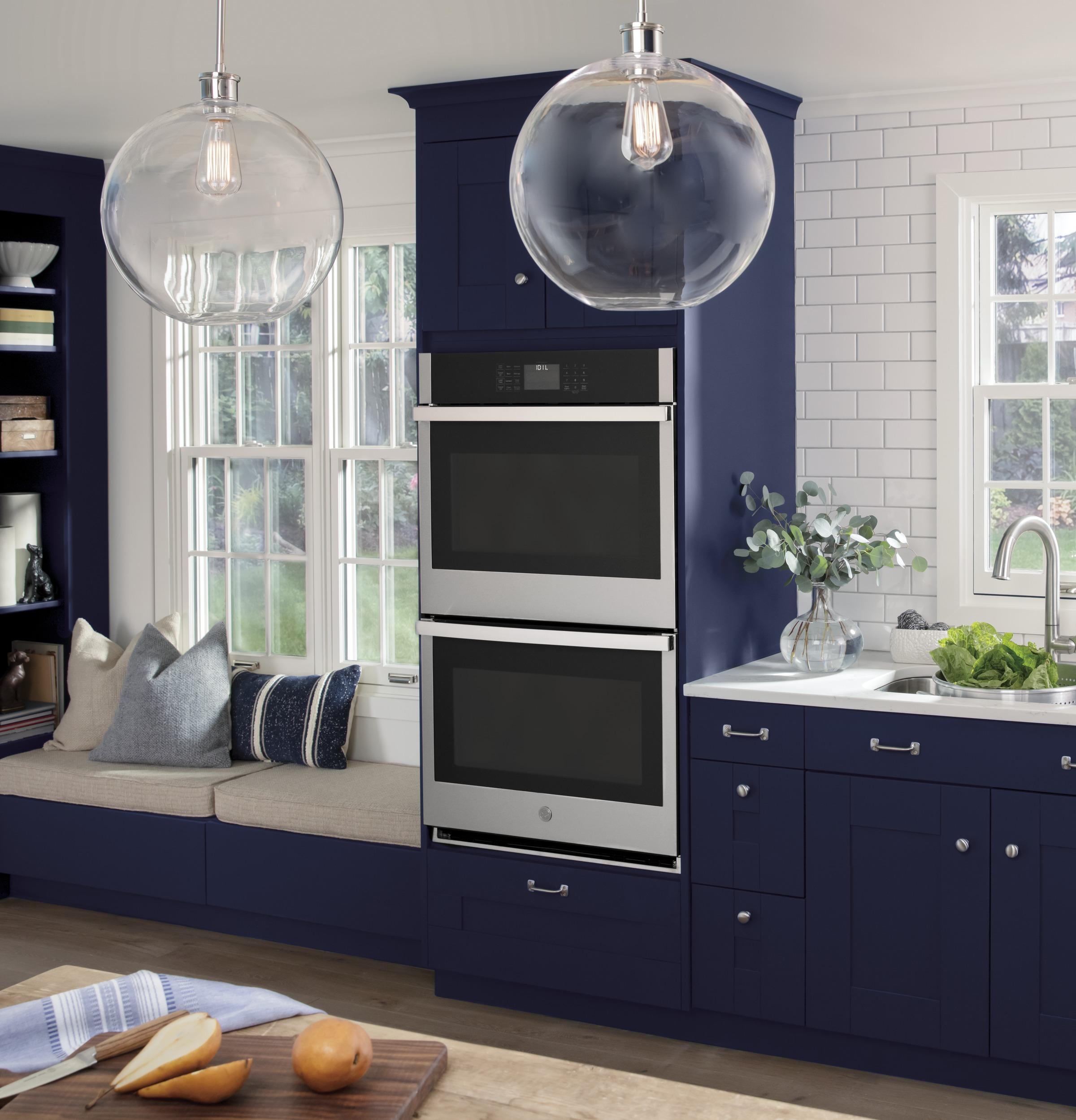 GE® 30" Smart Built-In Self-Clean Convection Double Wall Oven with Never Scrub Racks