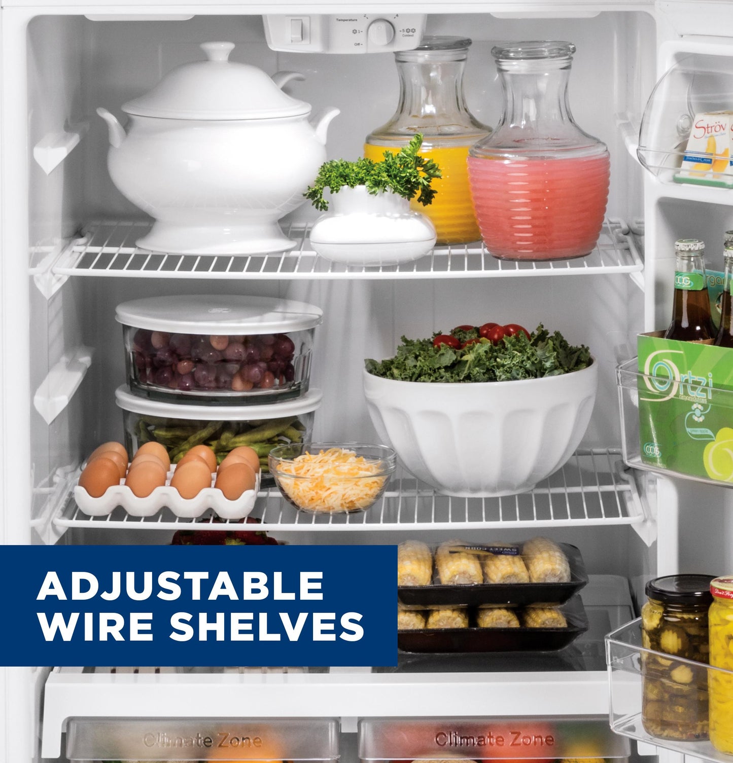 GTE19DTNRWW GE® ENERGY STAR® 19.2 Cu. Ft. Top-Freezer Refrigerator