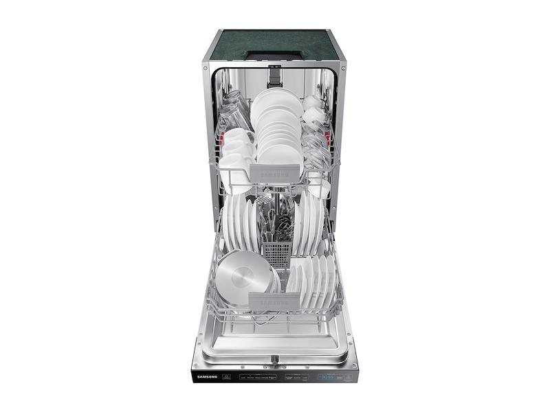 Whisper Quiet 46 dBA Dishwasher in Black Stainless Steel