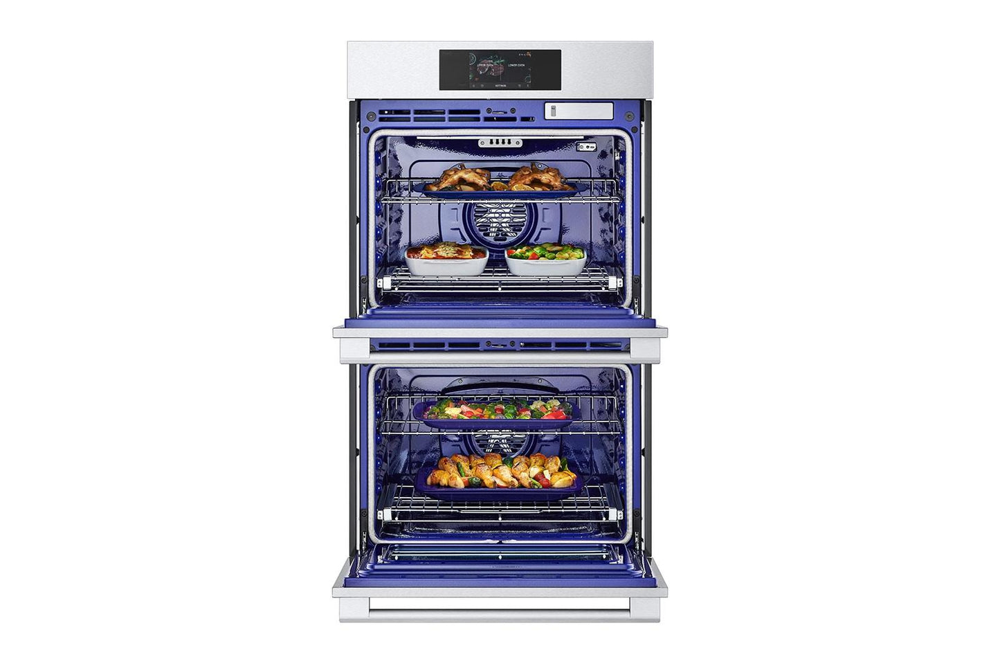 WDES9428F LG STUDIO 9.4 cu. ft. Smart InstaView® Electric Double Built-In Wall Oven with Air Fry & Steam Sous Vide