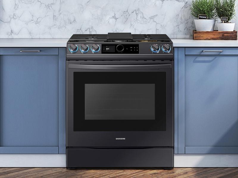 Samsung 6.0 cu ft. Smart Slide-in Gas Range with Smart Dial