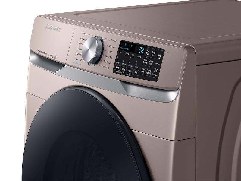 Samsung 4.5 cu. ft. Large Capacity Smart Front Load Washer with Super Speed Wash - Champagne