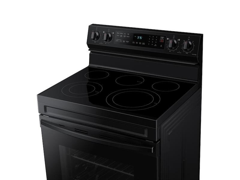Samsung NE63A6511SB 6.3 cu. ft. Smart Freestanding Electric Range with No-Preheat Air Fry & Convection in Black
