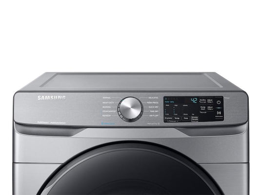 Samsung DVG45R6100P 7.5 cu. ft. Gas Dryer with Steam Sanitize+ in Platinum