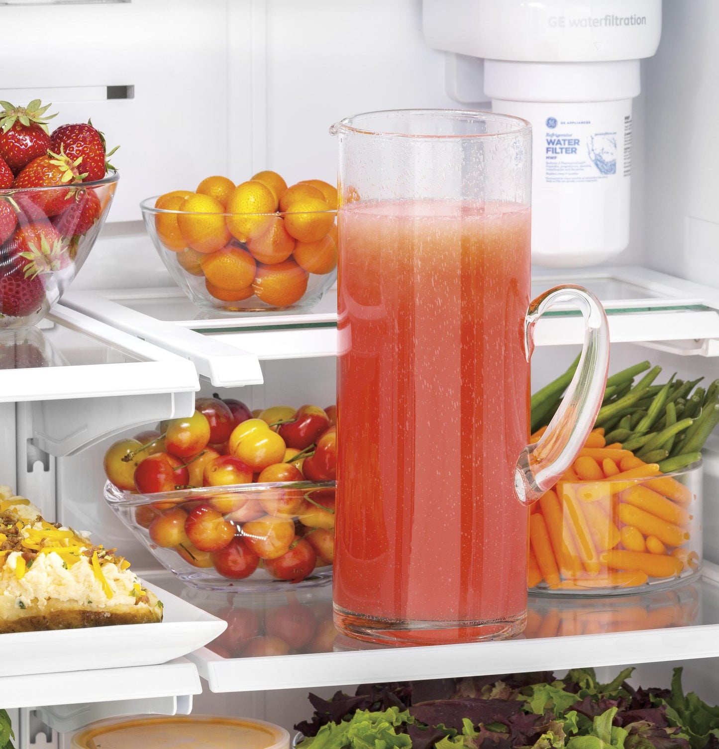 GYE18JMLES GE® ENERGY STAR® 17.5 Cu. Ft. Counter-Depth French-Door Refrigerator