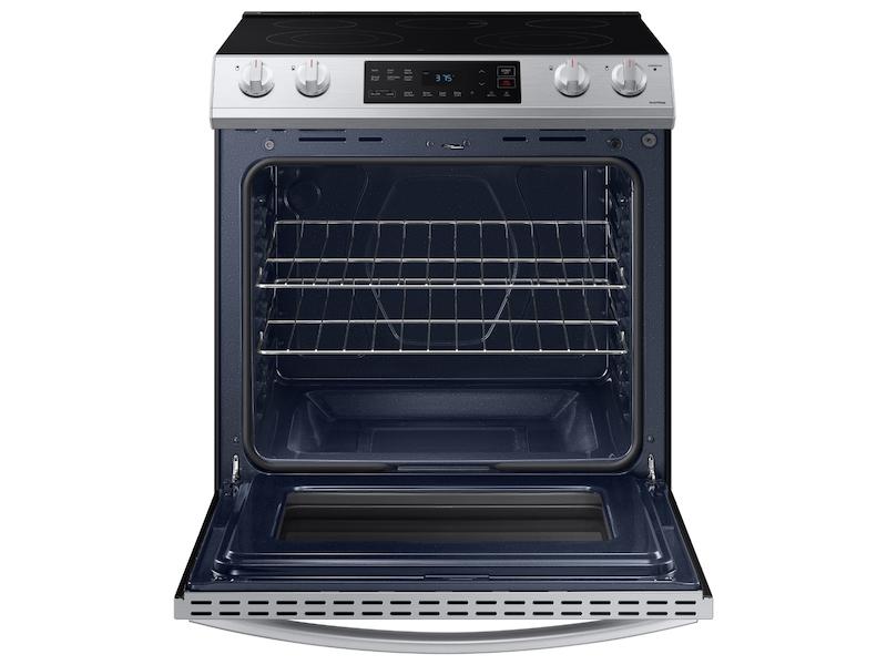SAMSUNG 6.3 cu. ft. Smart Slide-in Electric Range in Stainless Steel