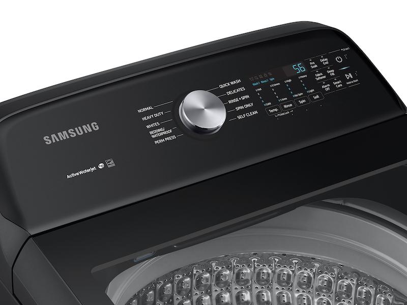 Samsung WA50R5200AV 5.0 cu. ft. Capacity Top Load Washer with Active WaterJet in Brushed Black