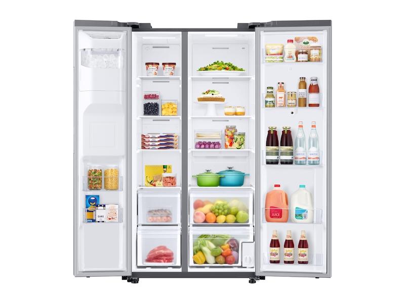 Samsung RS22T5561SR 22 cu. ft. Counter Depth Side-by-Side Refrigerator with Touch Screen Family Hub™ in Stainless Steel