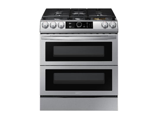 Samsung 6.0 cu ft. Smart Slide-in Gas Range with Flex Duo™, Smart Dial