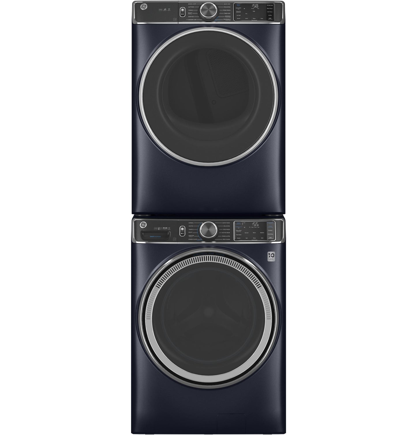 GE® ENERGY STAR® 7.8 cu. ft. Capacity Smart Front Load Electric Dryer with Steam and Sanitize Cycle