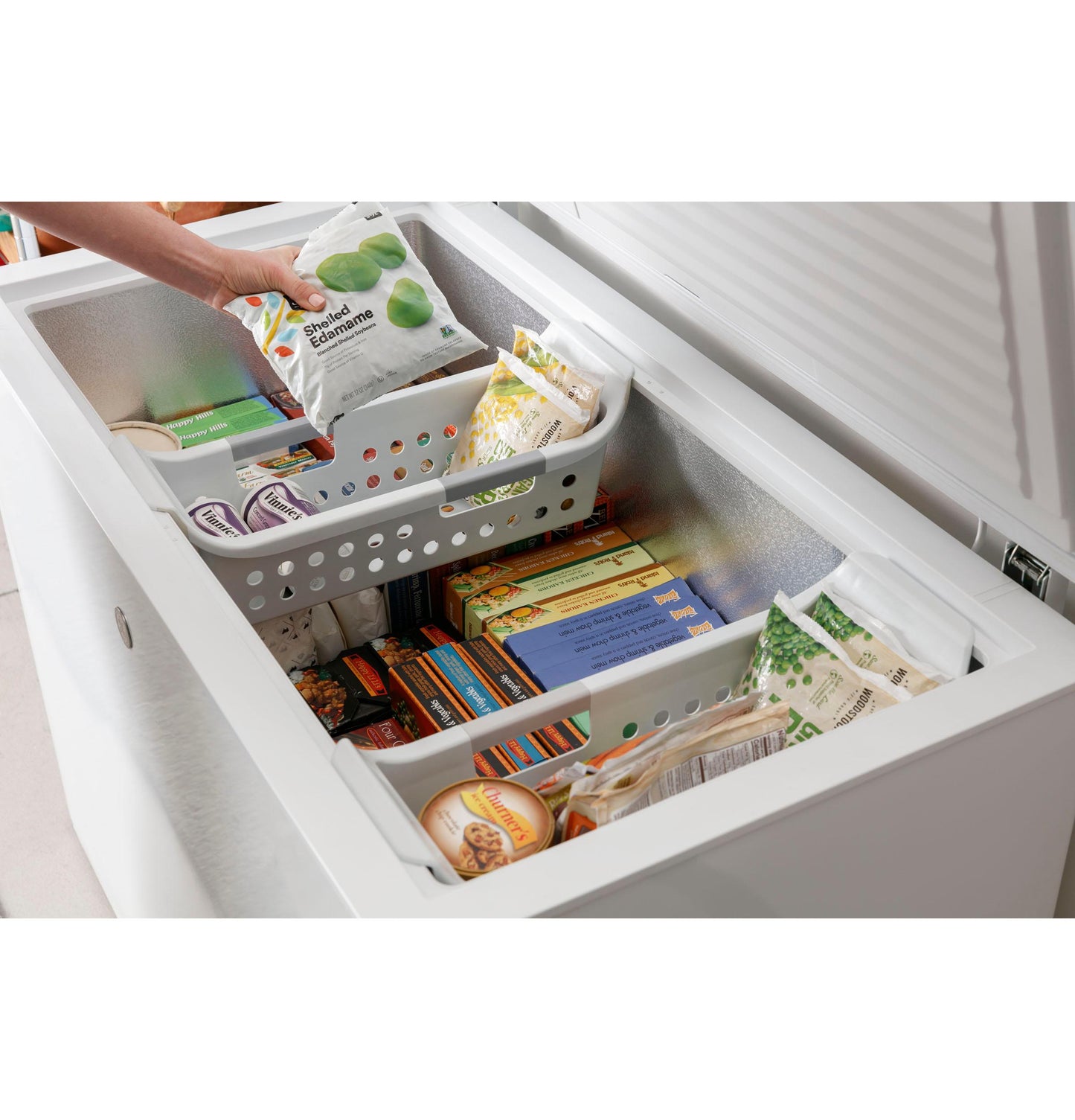 FCM9SRWW GE 8.8 Cu. Ft. Manual Defrost Chest Freezer