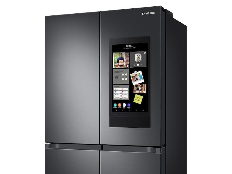 23 cu. ft. Smart Counter Depth 4-Door Flex™ refrigerator with Family Hub™ and Beverage Center in Black Stainless Steel