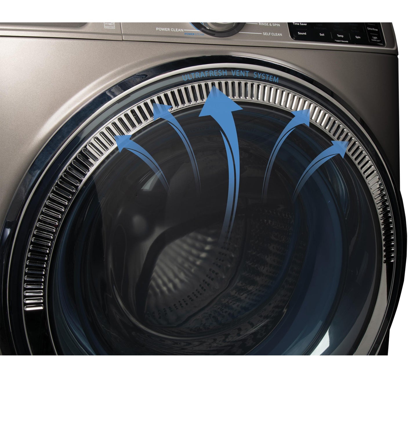 GE® 4.8 cu. ft. Capacity Smart Front Load ENERGY STAR® Steam Washer with SmartDispense™ UltraFresh Vent System with OdorBlock™ and Sanitize + Allergen