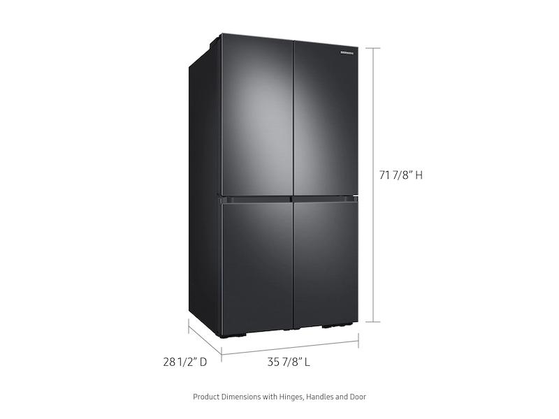 29 cu. ft. Smart 4-Door Flex™ Refrigerator with AutoFill Water Pitcher and Dual Ice Maker in Black Stainless Steel