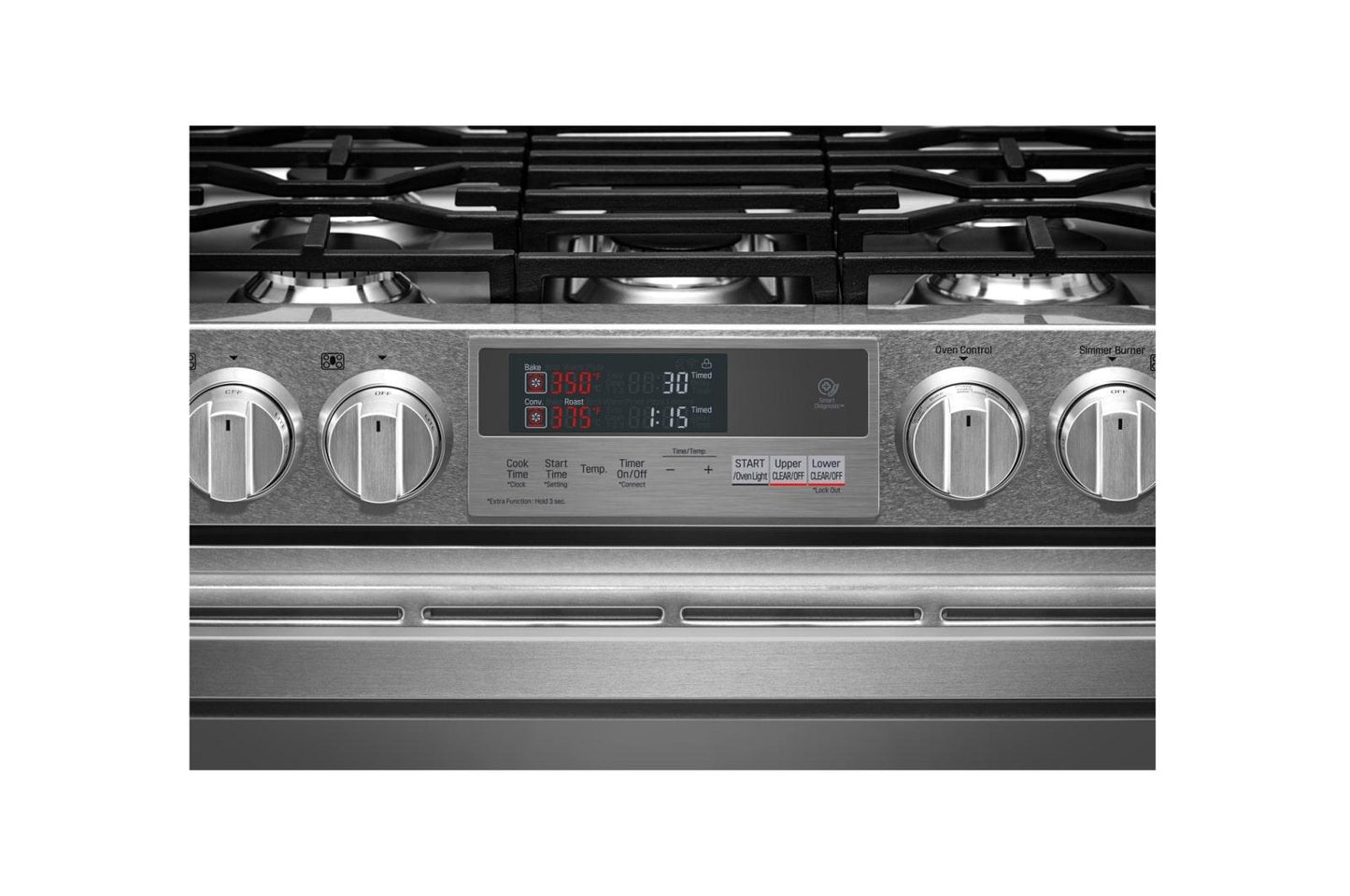LUTD4919SN LG SIGNATURE 7.3 cu. ft. Smart Wi-Fi Enabled Dual Fuel Double Oven Range with ProBake Convection®