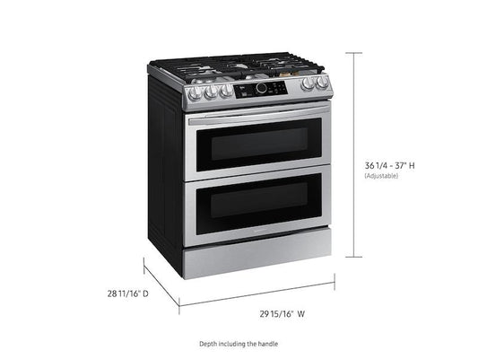 Samsung 6.0 cu ft. Smart Slide-in Gas Range with Flex Duo™, Smart Dial
