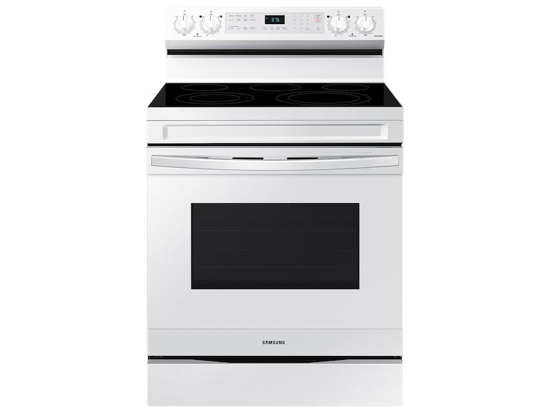 6.3 cu. ft. Smart Freestanding Electric Range with No-Preheat Air Fry & Convection in White