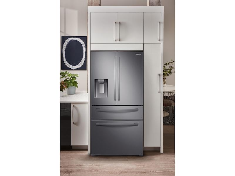 28 cu. ft. 4-Door French Door Refrigerator with FlexZone™ Drawer in Black Stainless Steel