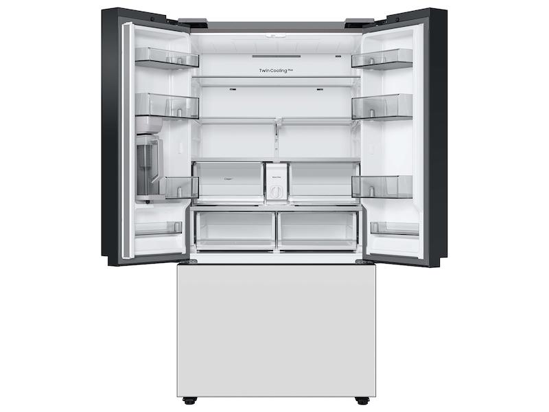 Samsung RF30BB620012AA Bespoke 3-Door French Door Refrigerator (30 cu. ft.) with AutoFill Water Pitcher in White Glass