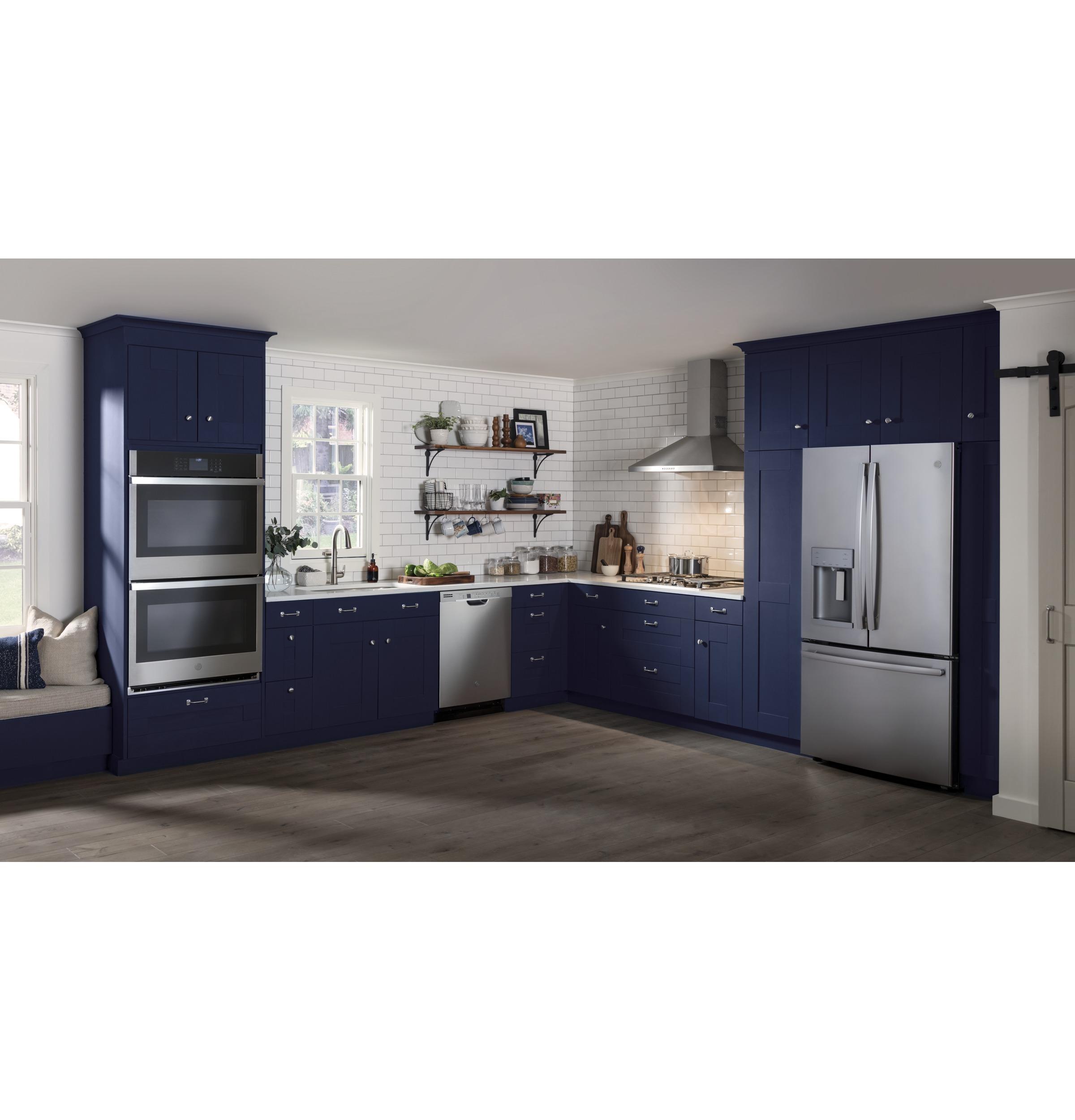 GE® 30" Smart Built-In Self-Clean Convection Double Wall Oven with Never Scrub Racks