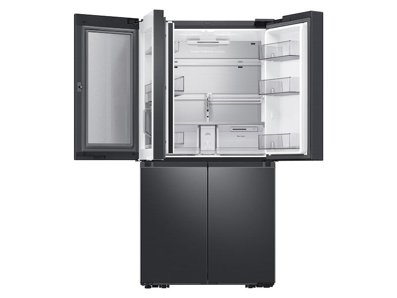 23 cu. ft. Smart Counter Depth 4-Door Flex™ Refrigerator with Beverage Center and Dual Ice Maker in Black Stainless Steel