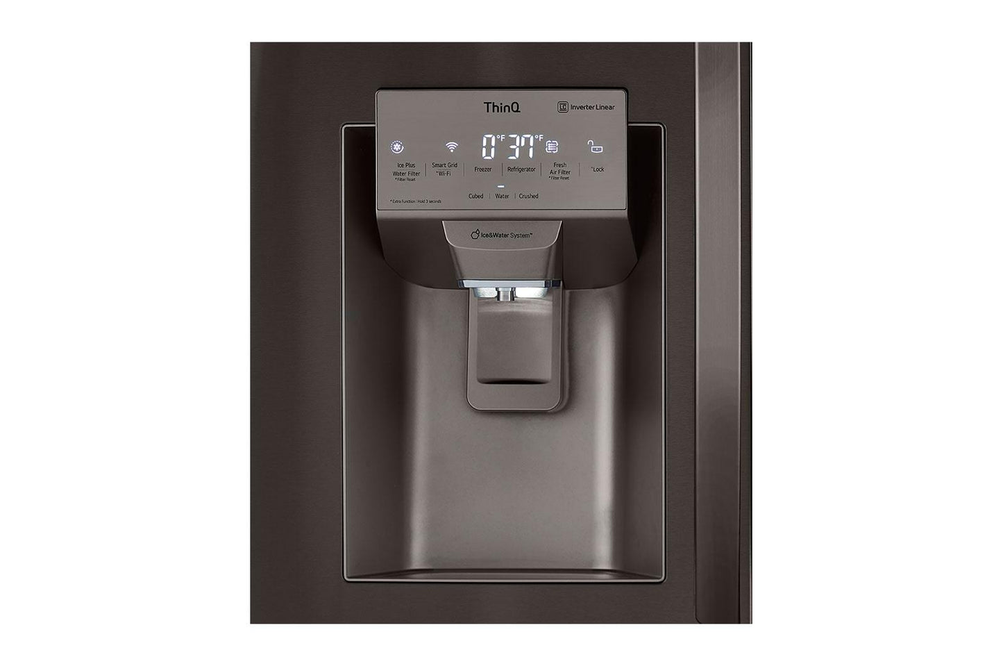 Lg LRMXC2206D 22 cu. ft. Smart Counter Depth Double Freezer Refrigerator with Craft Ice™