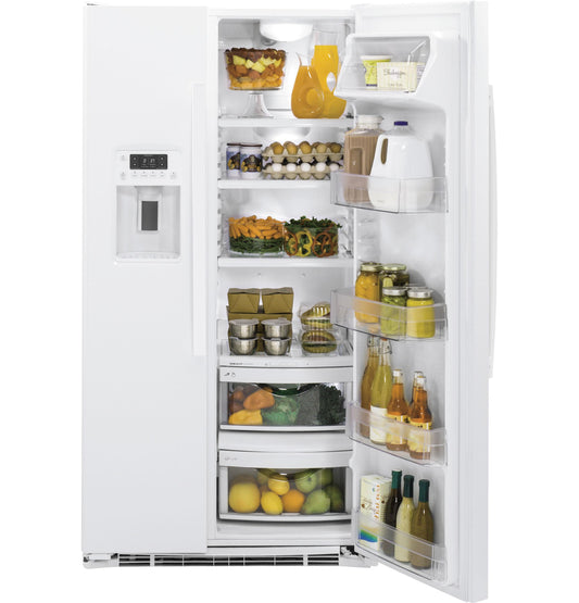 GZS22DGJWW GE® 21.9 Cu. Ft. Counter-Depth Side-By-Side Refrigerator