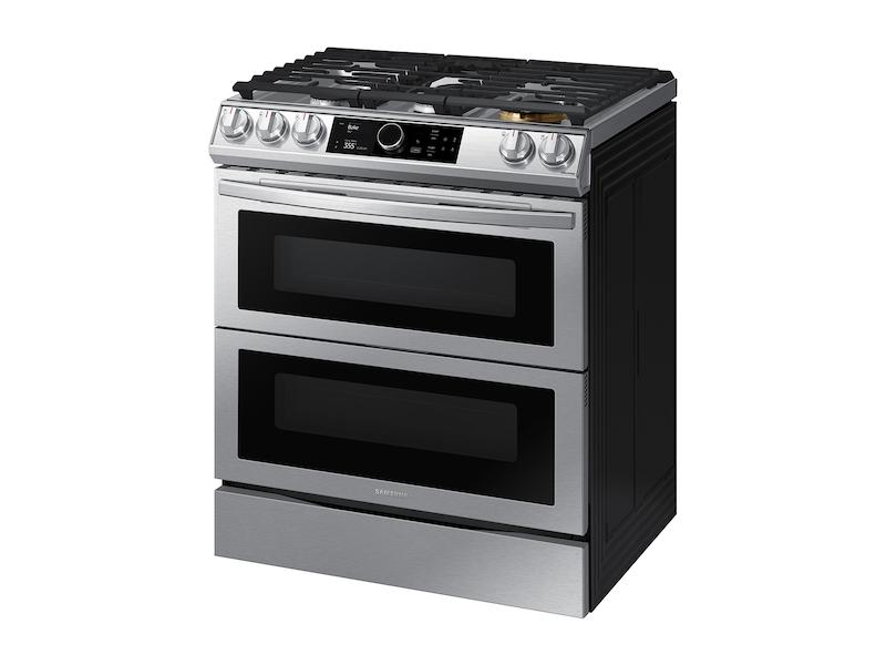 Samsung 6.0 cu ft. Smart Slide-in Gas Range with Flex Duo™, Smart Dial