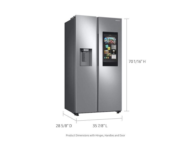 Samsung RS22T5561SR 22 cu. ft. Counter Depth Side-by-Side Refrigerator with Touch Screen Family Hub™ in Stainless Steel
