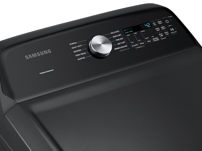 Samsung 7.4 cu. ft. Capacity Gas Dryer with Sensor Dry in Brushed Black