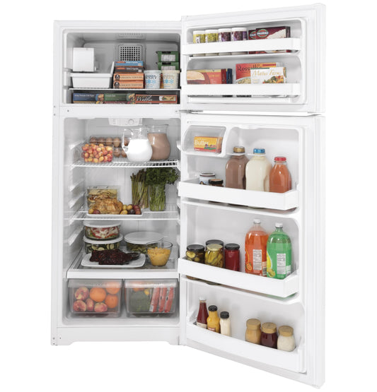 GIE18DTNRWW GE® ENERGY STAR® 17.5 Cu. Ft. Top-Freezer Refrigerator