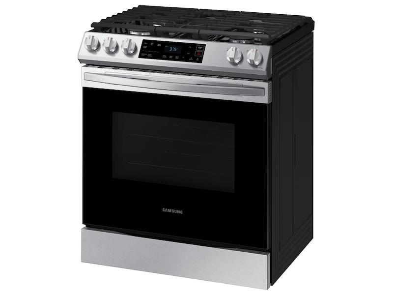 SAMSUNG 6.0 cu. ft. Smart Slide-in Gas Range in Stainless Steel