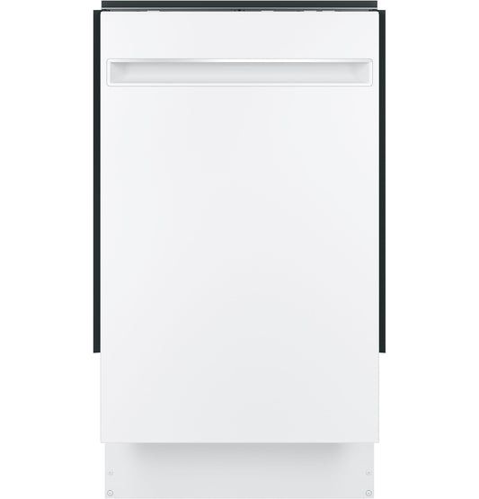 PDT145SGLWW GE Profile™ ENERGY STAR® 18" ADA Compliant Stainless Steel Interior Dishwasher with Sanitize Cycle