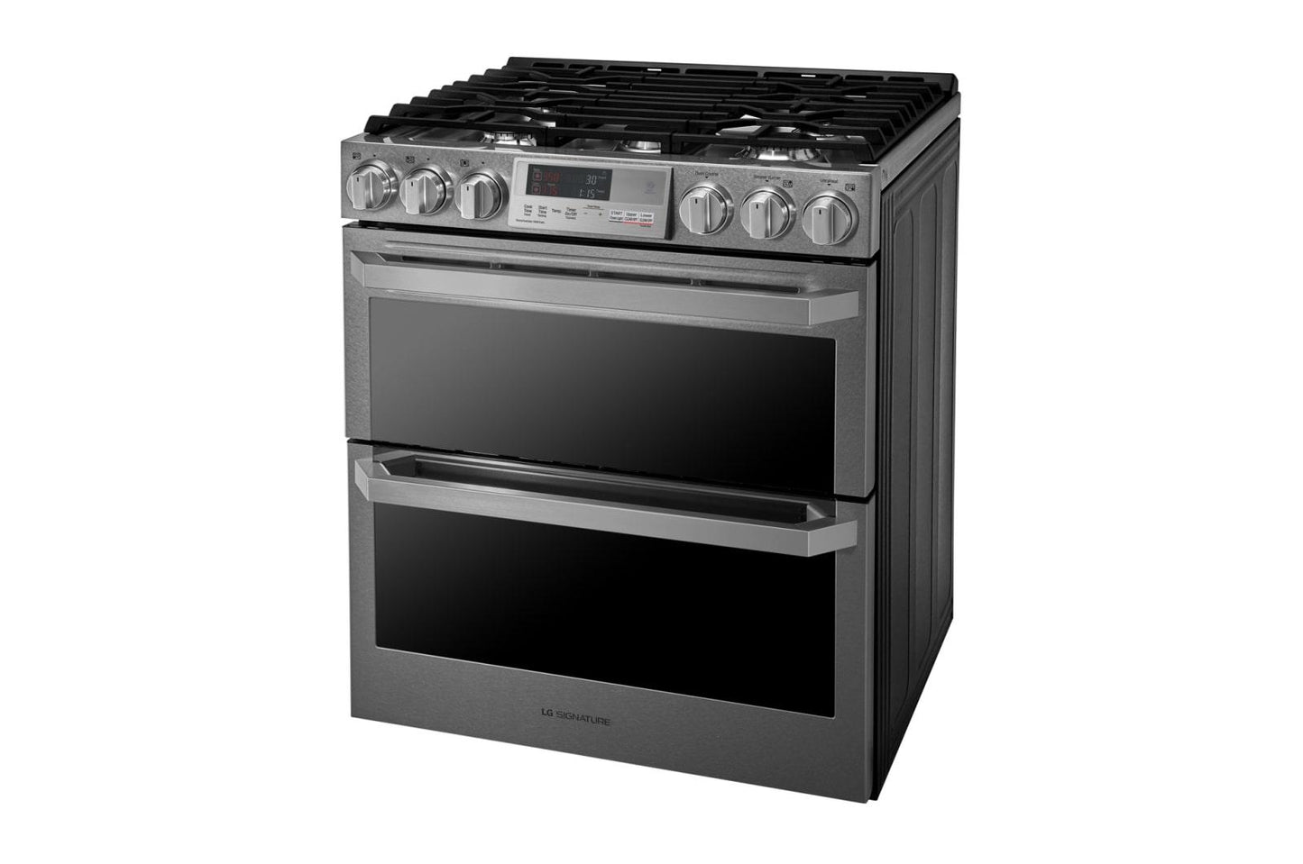 LUTD4919SN LG SIGNATURE 7.3 cu. ft. Smart Wi-Fi Enabled Dual Fuel Double Oven Range with ProBake Convection®