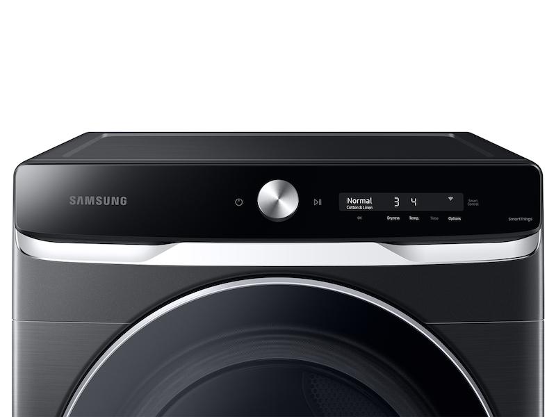 7.5 cu. ft. Smart Dial Electric Dryer with Super Speed Dry in Brushed Black