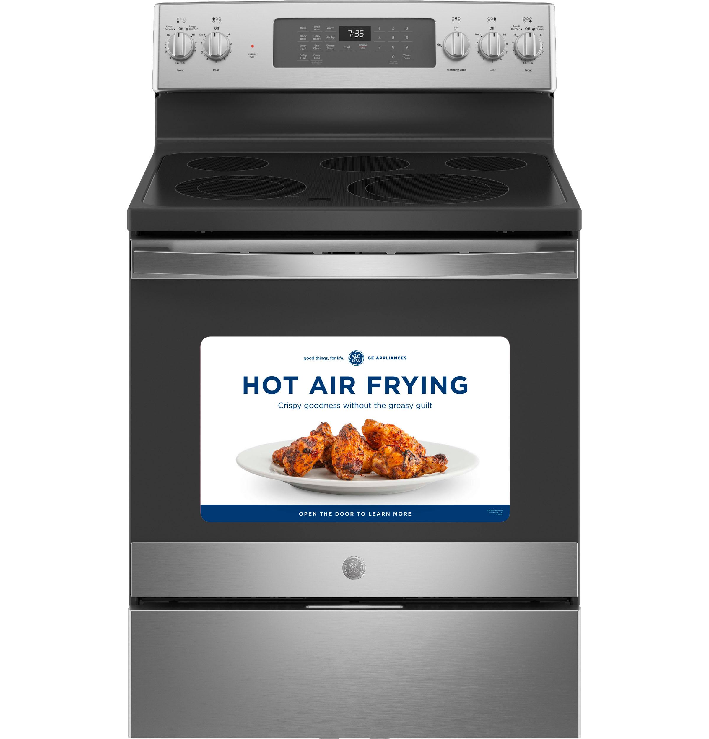 GE® 30" Free-Standing Electric Convection Range with No Preheat Air Fry